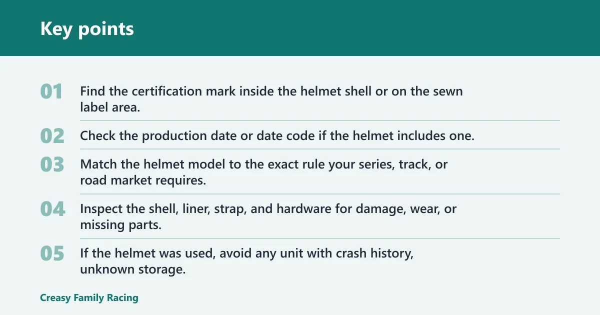 Key points: What helmet labels and stickers mean