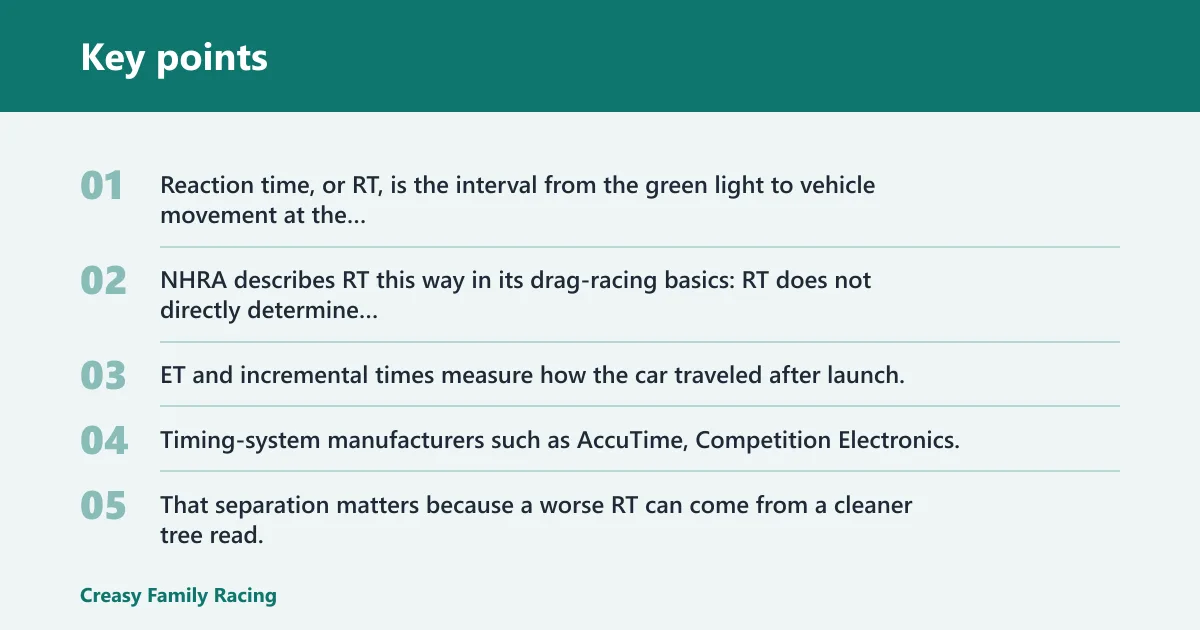 Key points: Why reaction times swing